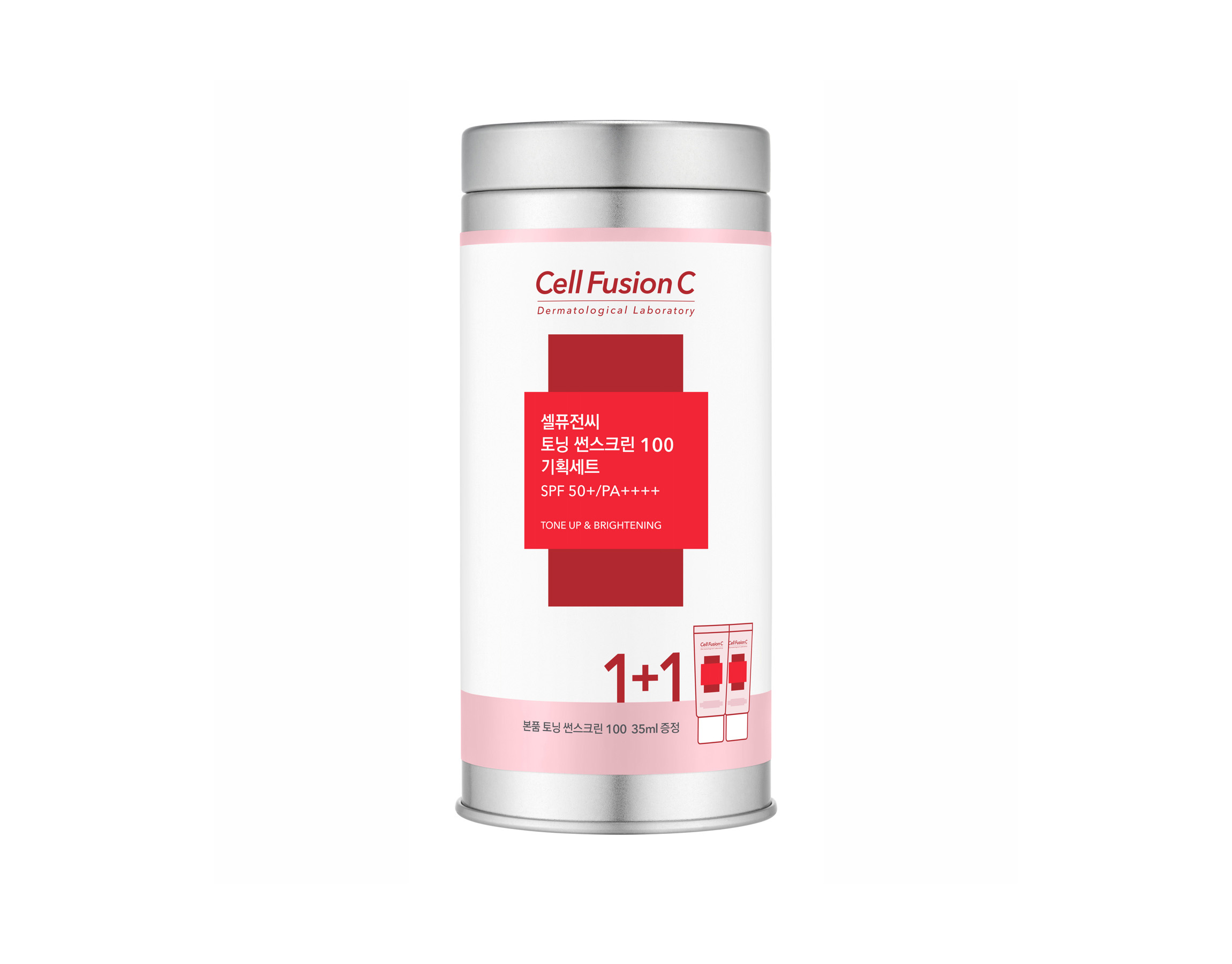CELL FUSION C Toning Sunscreen 100 krem z filtrem dla skóry z przebarwieniami 2x35 ml