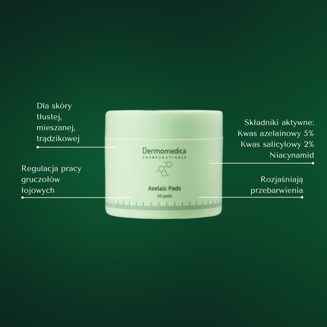 DERMOMEDICA Azelaic Booster (Azelaic Pads) terapeutyczne płatki z kwasem azelainowym 50 szt