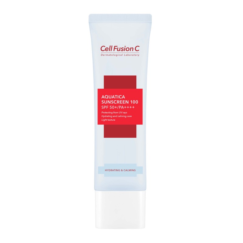 CELL FUSION C Aquatica Sunscreen 100 nawilżający krem z filtrem SPF